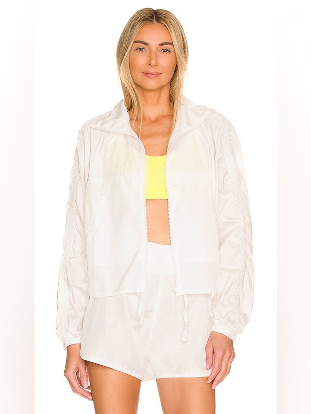 🆕 NWT Revolve Onzie White Parachute Bomber Jacket M/L White